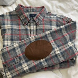 Jcrew flannel button down XL